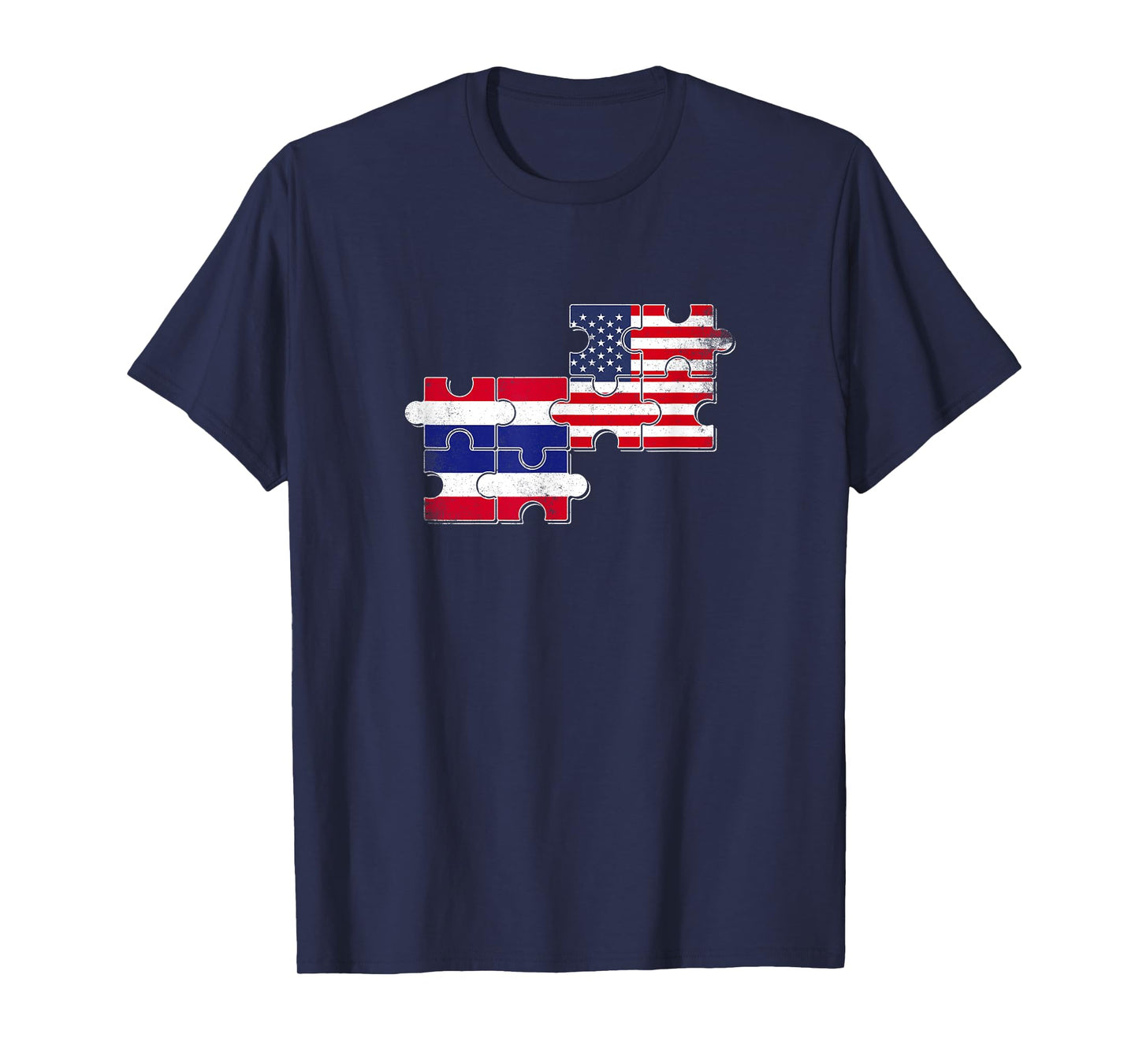 Thailand USA Flag American Thai T-Shirt