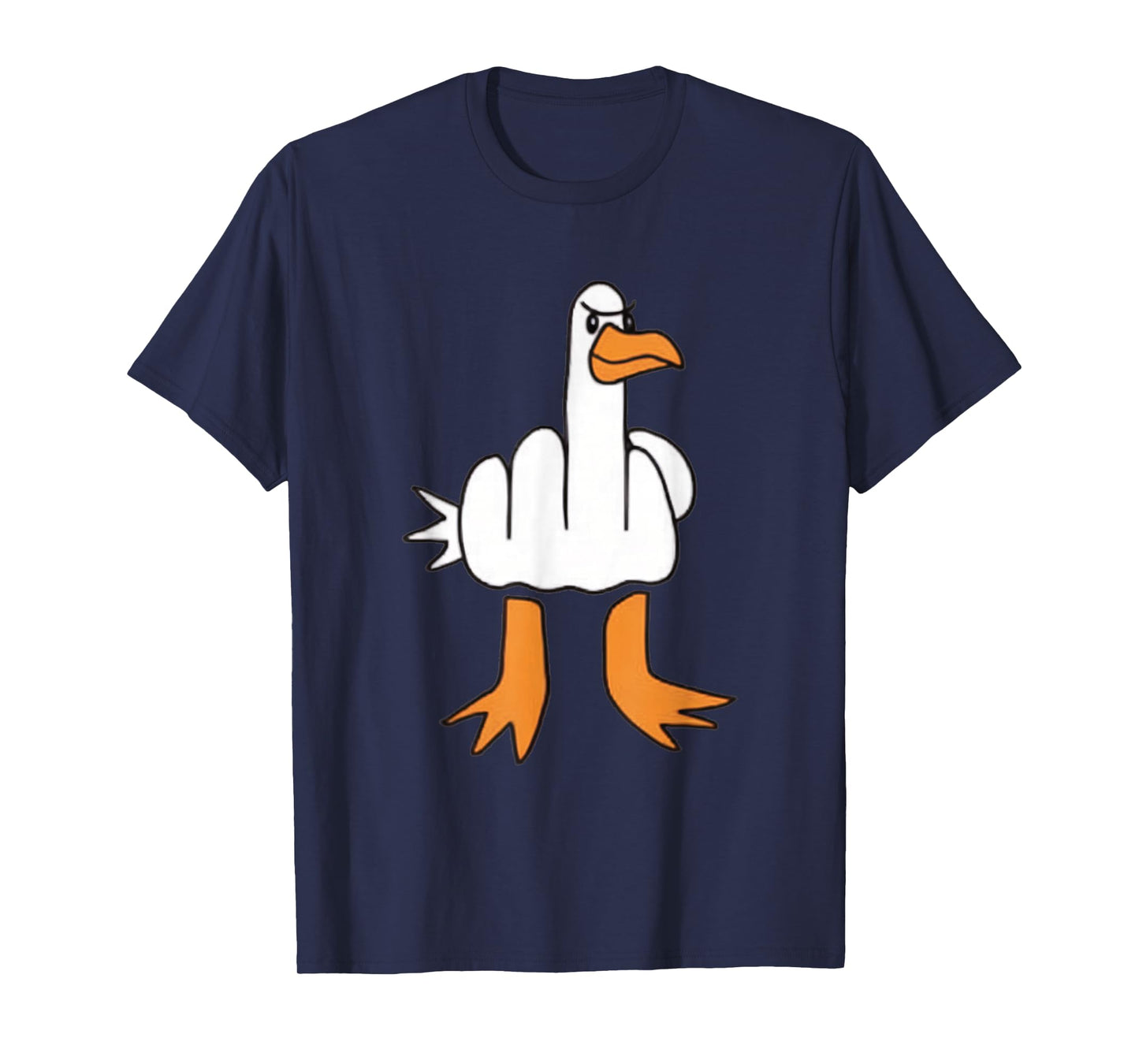 Funny Middle Finger Goose Dark Humour Funny Statement T-Shirt