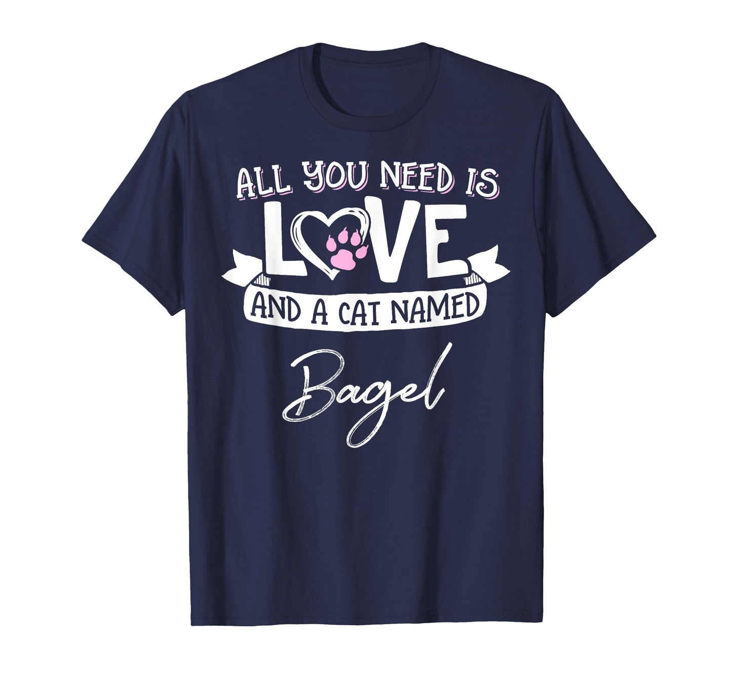 Cute Cat Named Bagel Shirt for Women and Girls T-Shirt