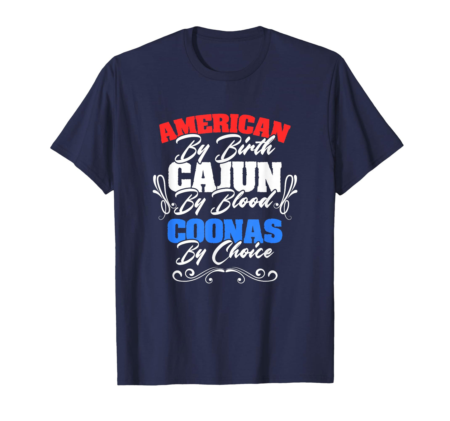 American Cajun Coonas American Louisiana Crawfish Cajun T-Shirt