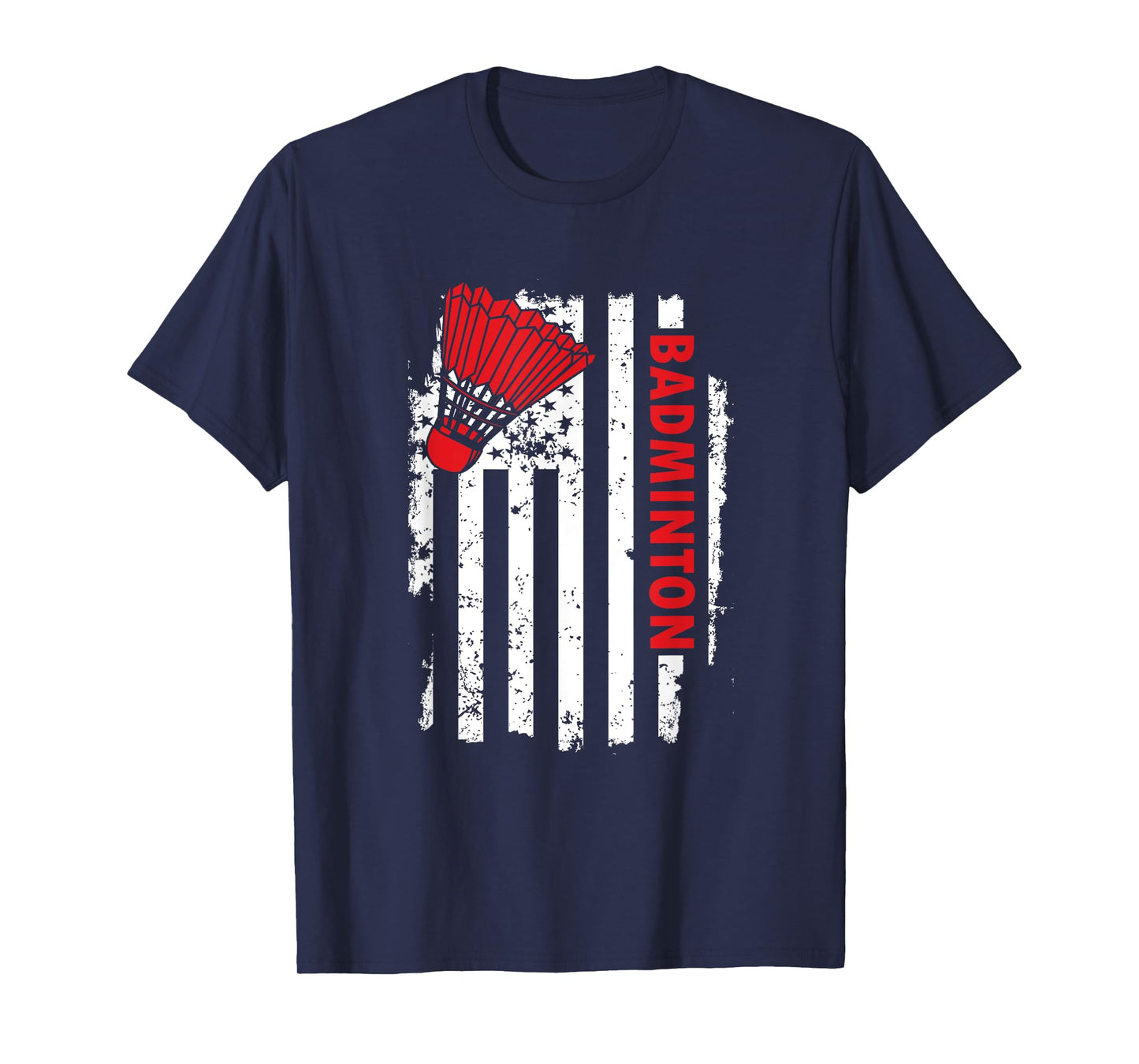 United States USA Flag Badminton Player T-Shirt T-Shirt