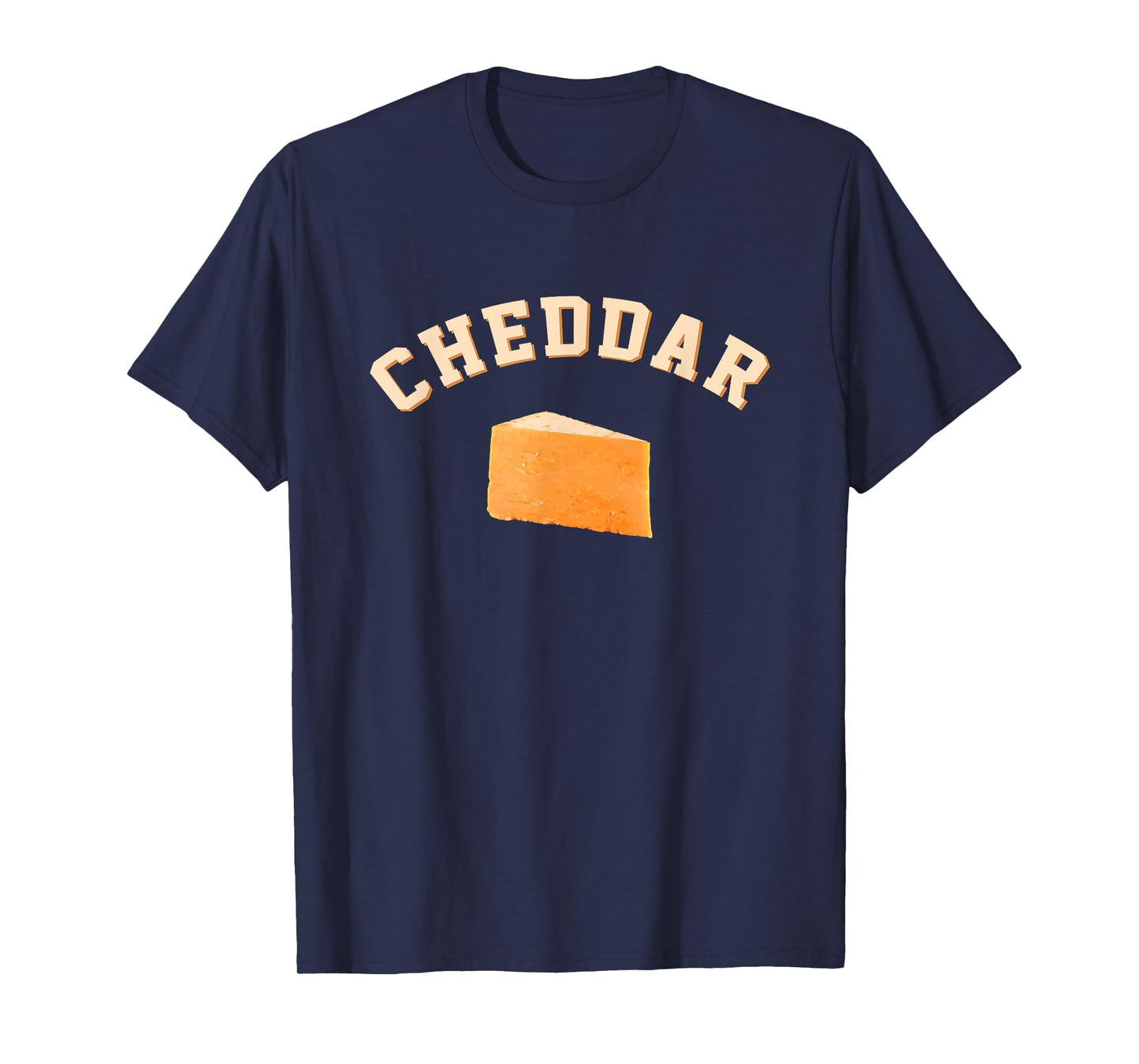 Cheddar Cheese Funny College Team Mascot English Word T-Shirt