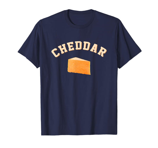 Cheddar Cheese Funny College Team Mascot English Word T-Shirt