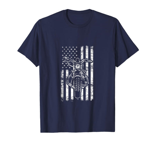 American Motorcycle US Flag Cool Biker Gift for Men Women Tank Top