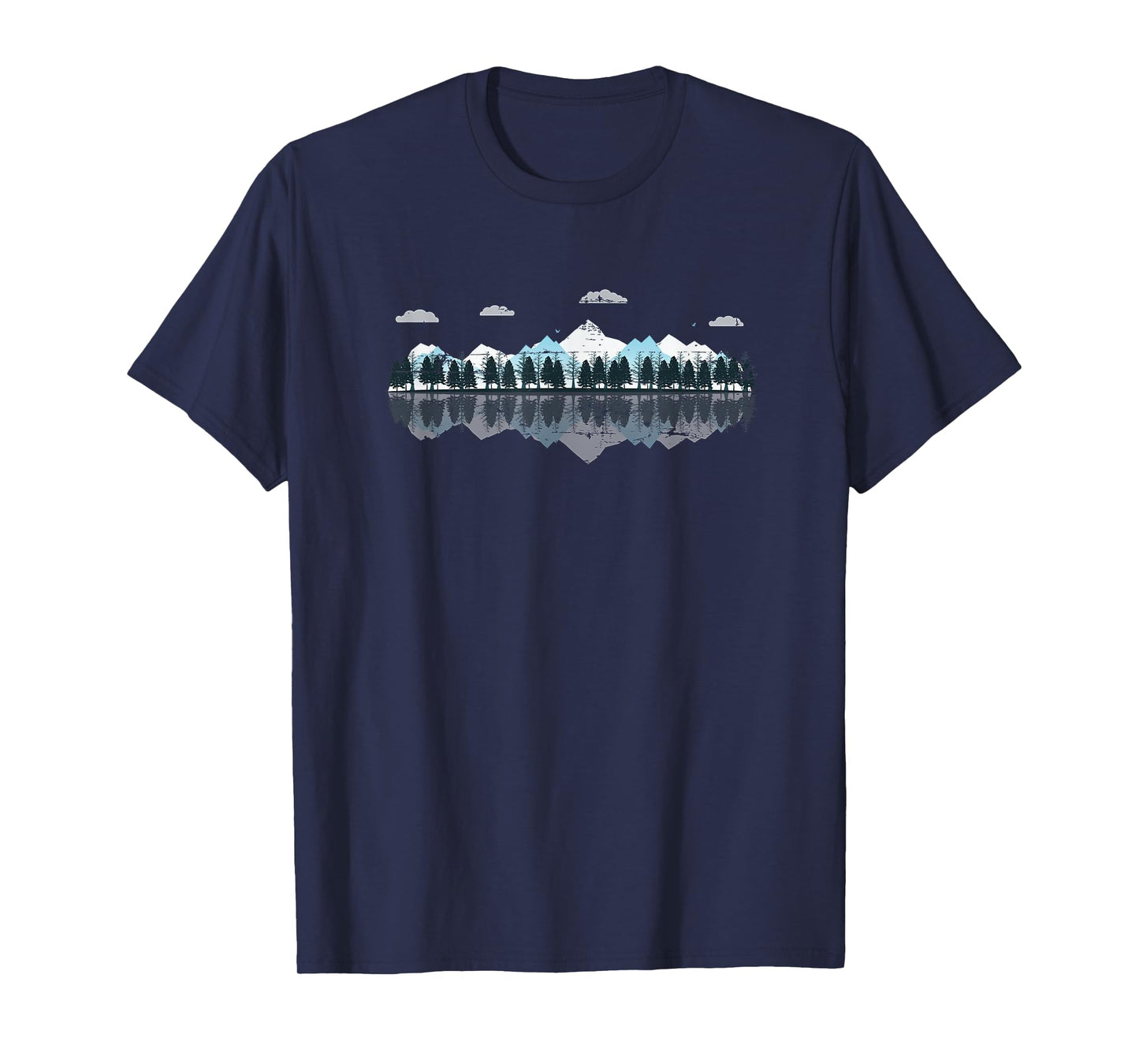 Outdoor Mountain Forest Reflection Nature T-Shirt