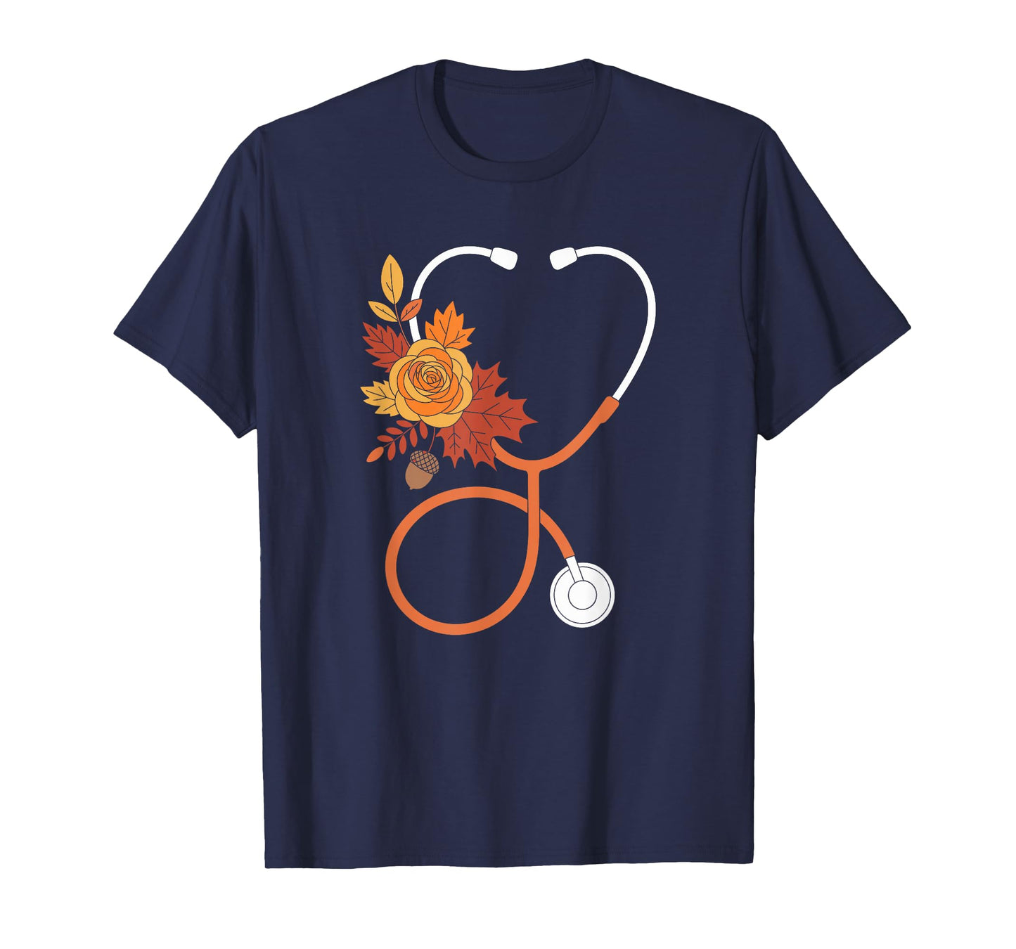 Autumn Stethoscope Nurse Fall T-Shirt