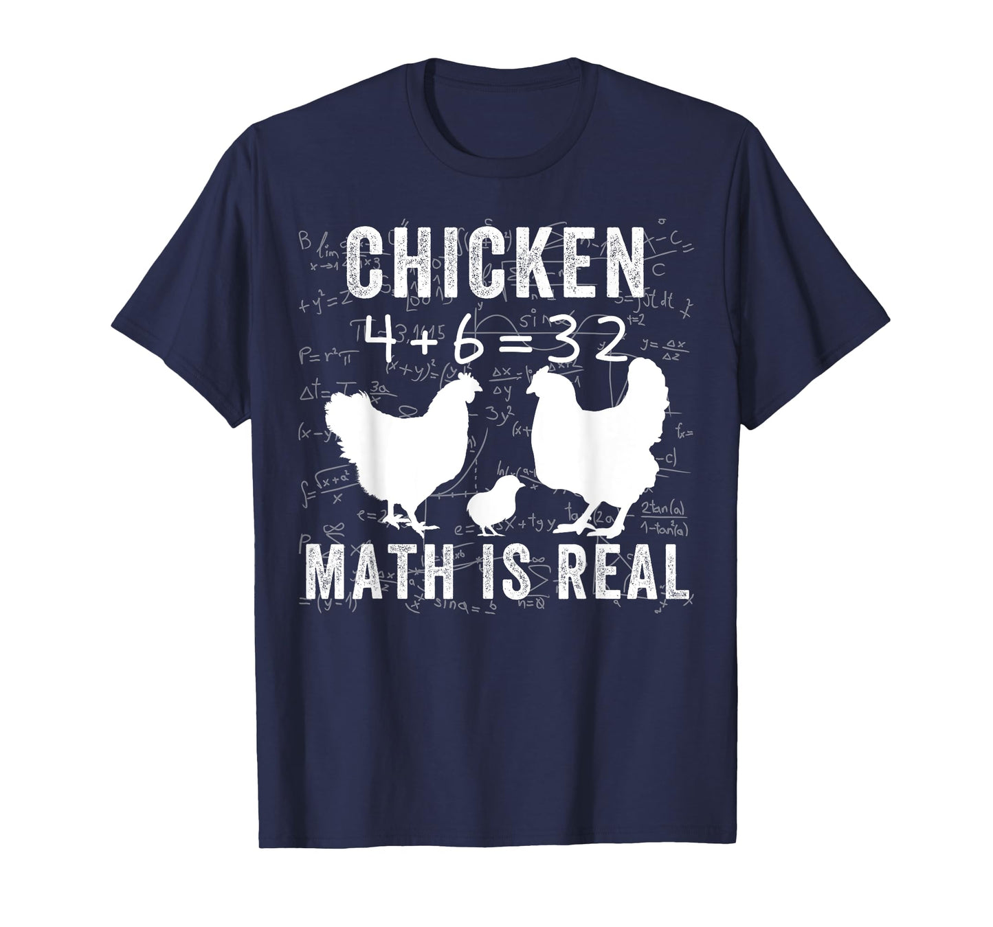 Chicken Math is Real, Chicken Lover Funny Chicken Math Meme T-Shirt