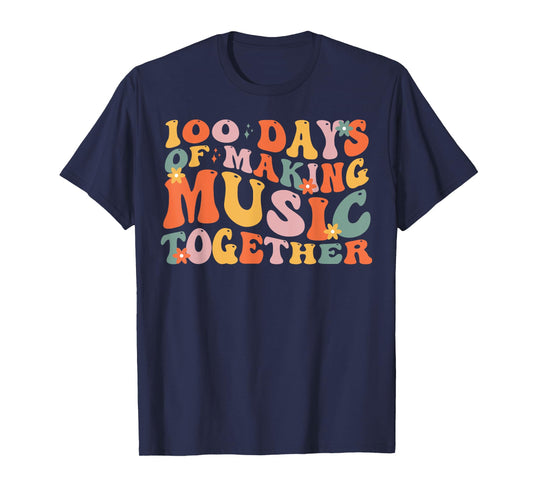 100 Days Of School Music Teacher T-Shirt