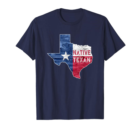 Native Texan Texas Lone Star State Flag T-Shirt