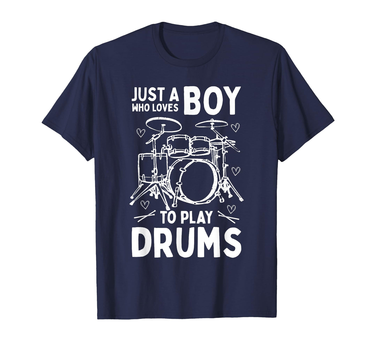 Just A Boy Who Loves to Play Drums Drummer Boys Kids T-Shirt