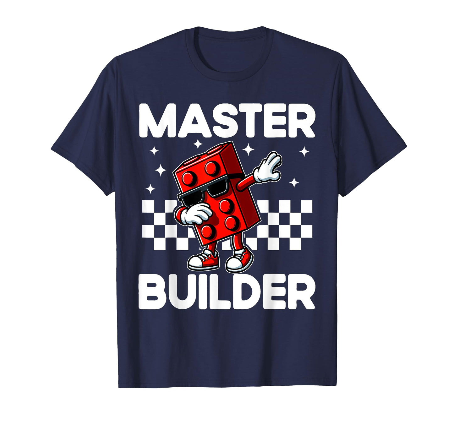 Master Builder Bricks Blocks Play Toys Creative Fun T-Shirt