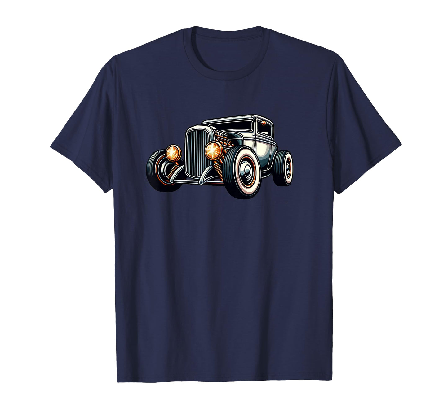 Classic Hot Rod Retro Vintage Custom Hotrod Car Illustration T-Shirt