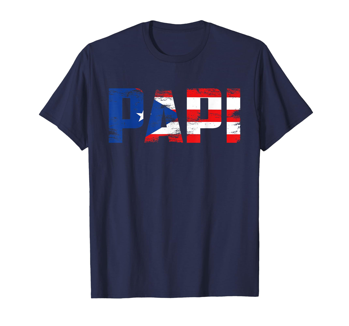 Papi Puerto Rico Flag Pride Fathers Day Puerto Rican Men T-Shirt