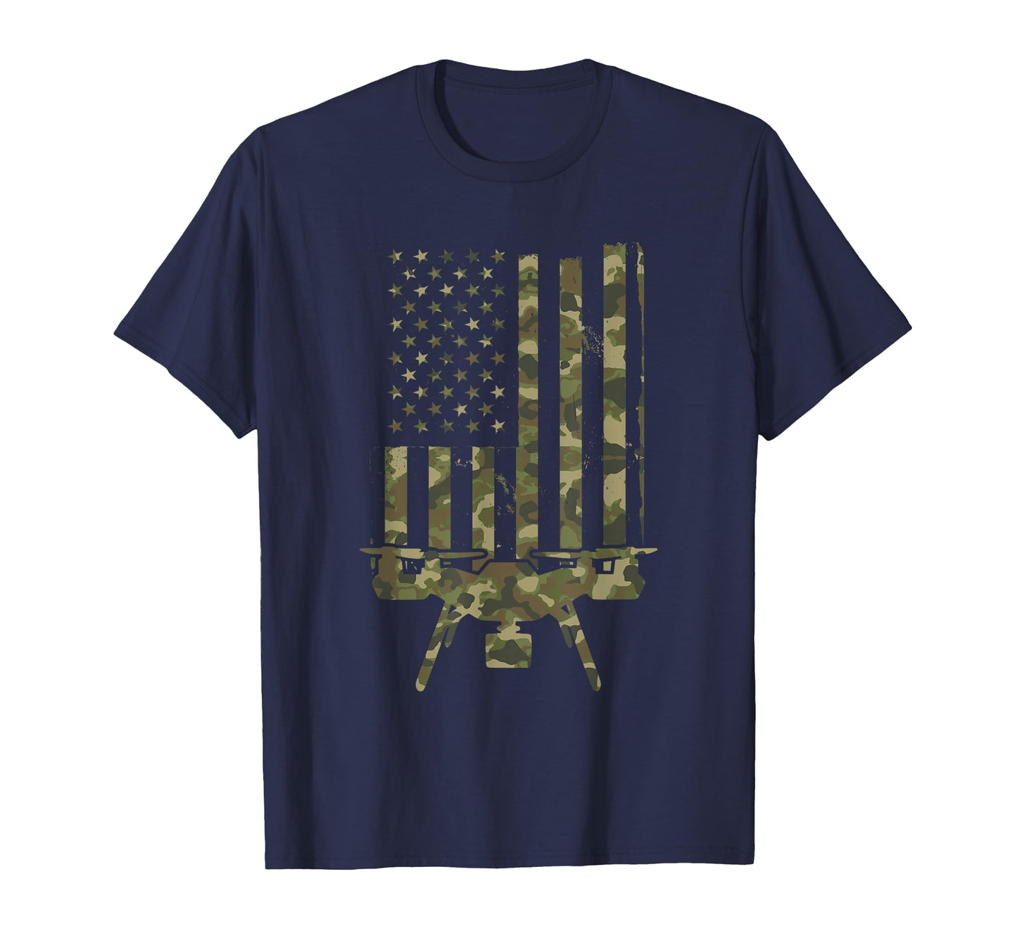 Retro Vintage Funny USA FAA Quadrocopter Drone Pilot T-Shirt