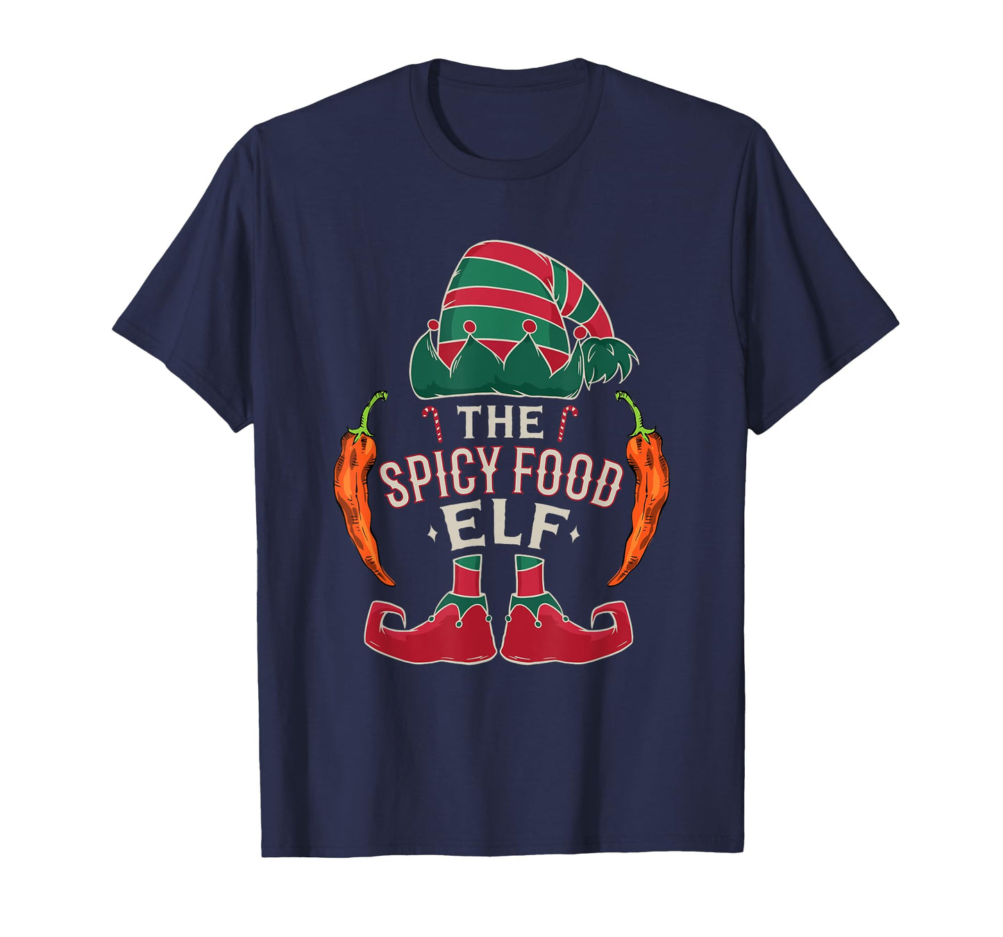 Christmas Spicy Food Lover Chili Peppers Chef Spicy Food T-Shirt