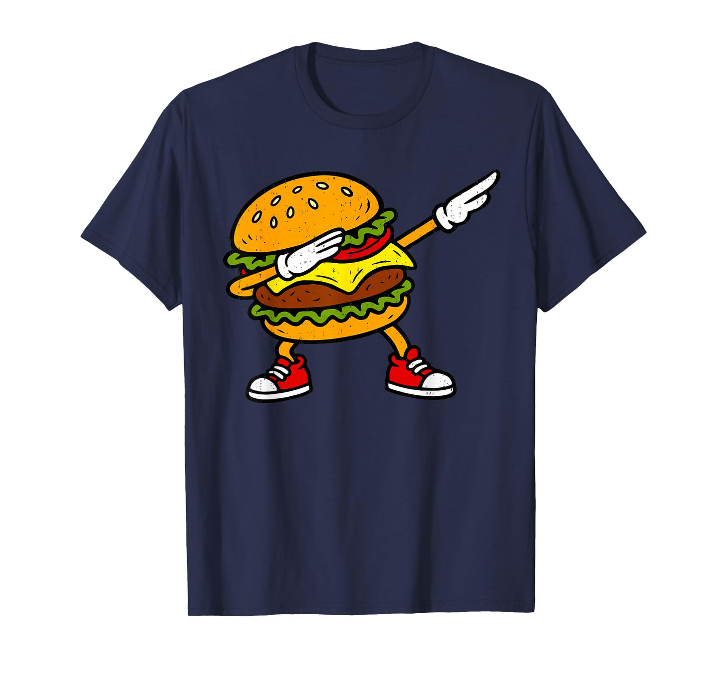 Dabbing Hamburger Fast Food Lover Cheeseburger Dab Dance T-Shirt