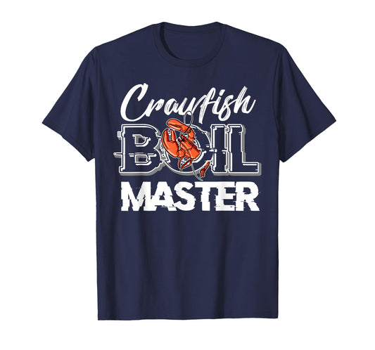 Crawfish Boil Master Cajun Seafood Festival Retro Cooking T-Shirt