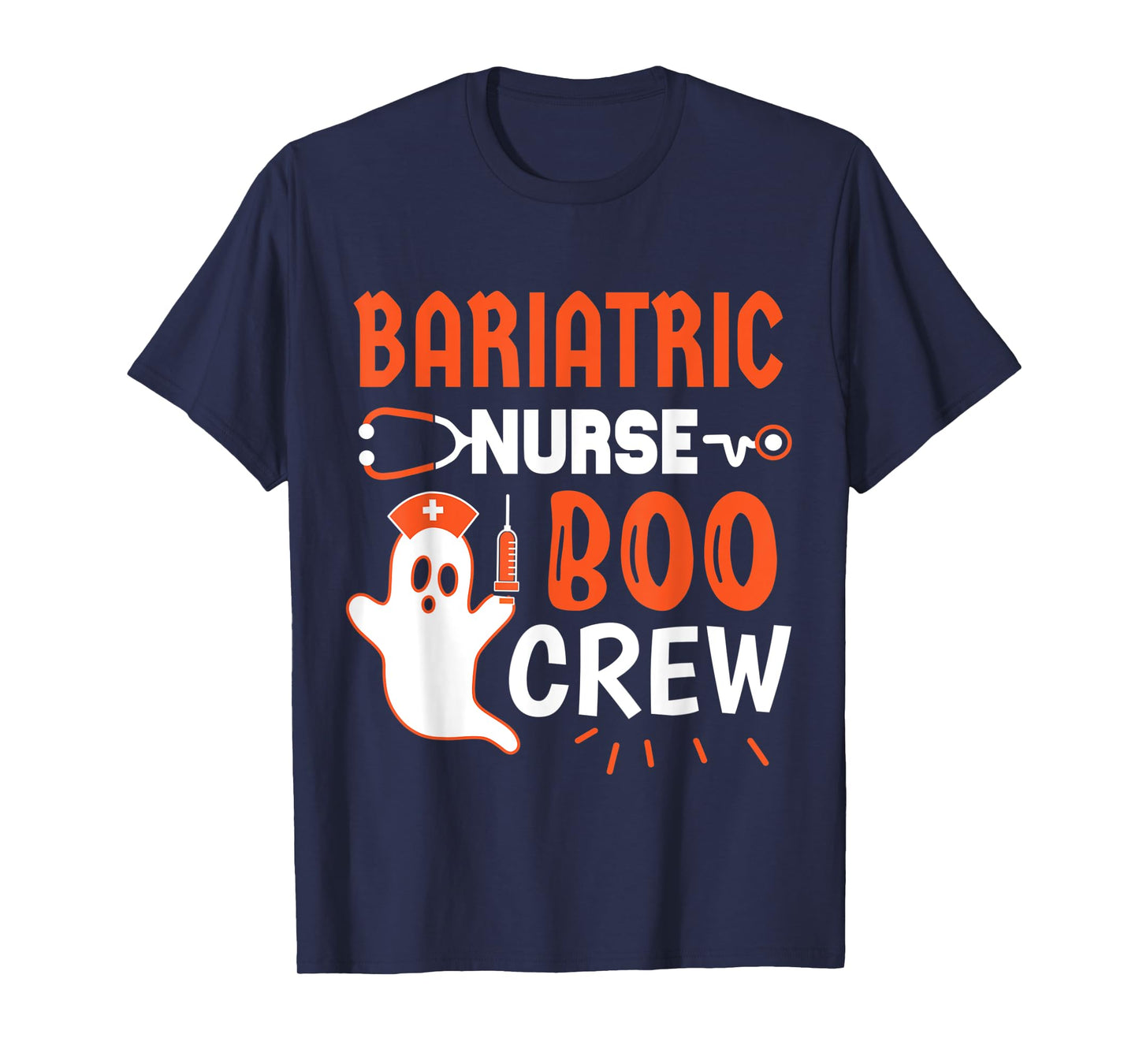 Bariatric Nurse Boo Crew Halloween Bariatric Nurse T-Shirt