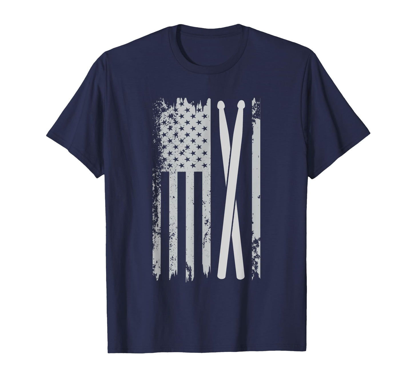 Drum sticks American Flag Drumsticks Patriotic Drummer Women Kids Men T-Shirt