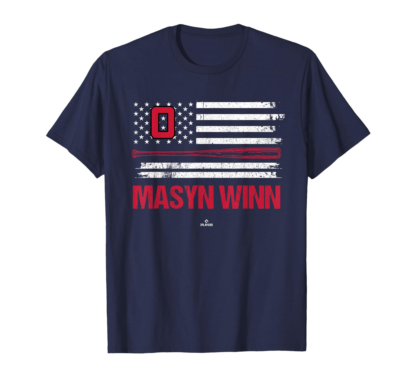 USA Flag Bat Masyn Winn St Louis Baseball MLBPA T-Shirt