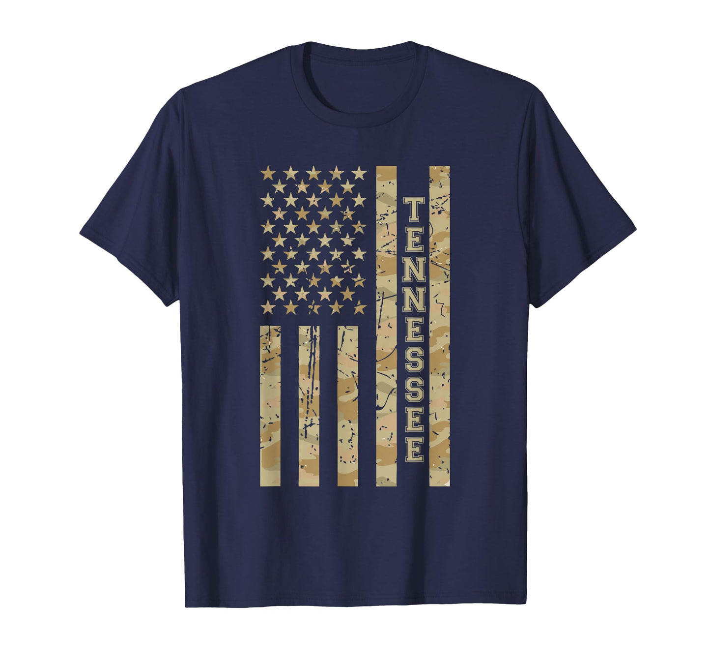Tennessee Volunteer State Southern Desert Camo American Flag T-Shirt