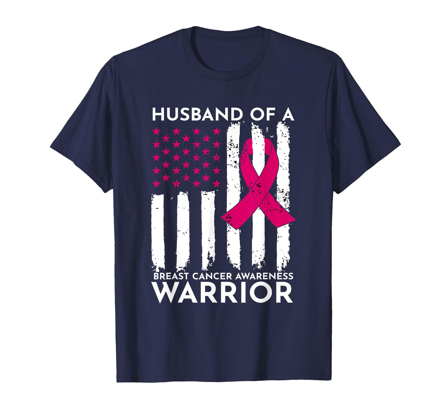 Pink Husband Of A Breast Cancer Awareness Month Warrior T-Shirt