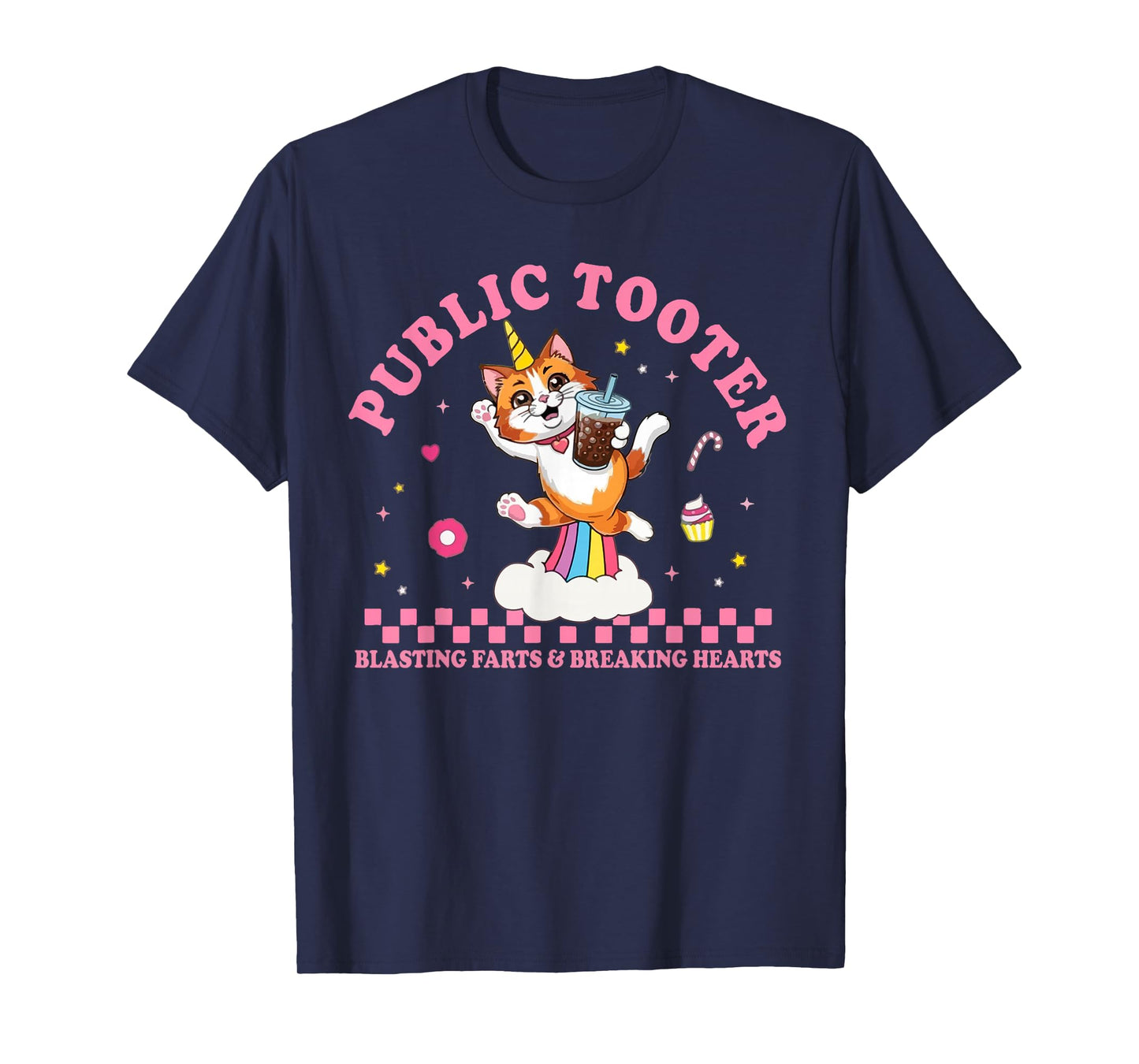 Public Tooter Funny Inappropriate Embarrassing Cat Meme T-Shirt