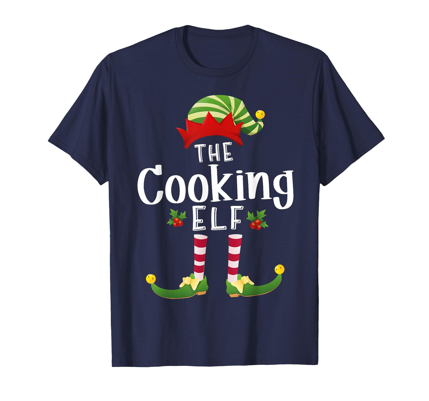 Cooking Christmas Elf Matching Pajama X-Mas Party T-Shirt