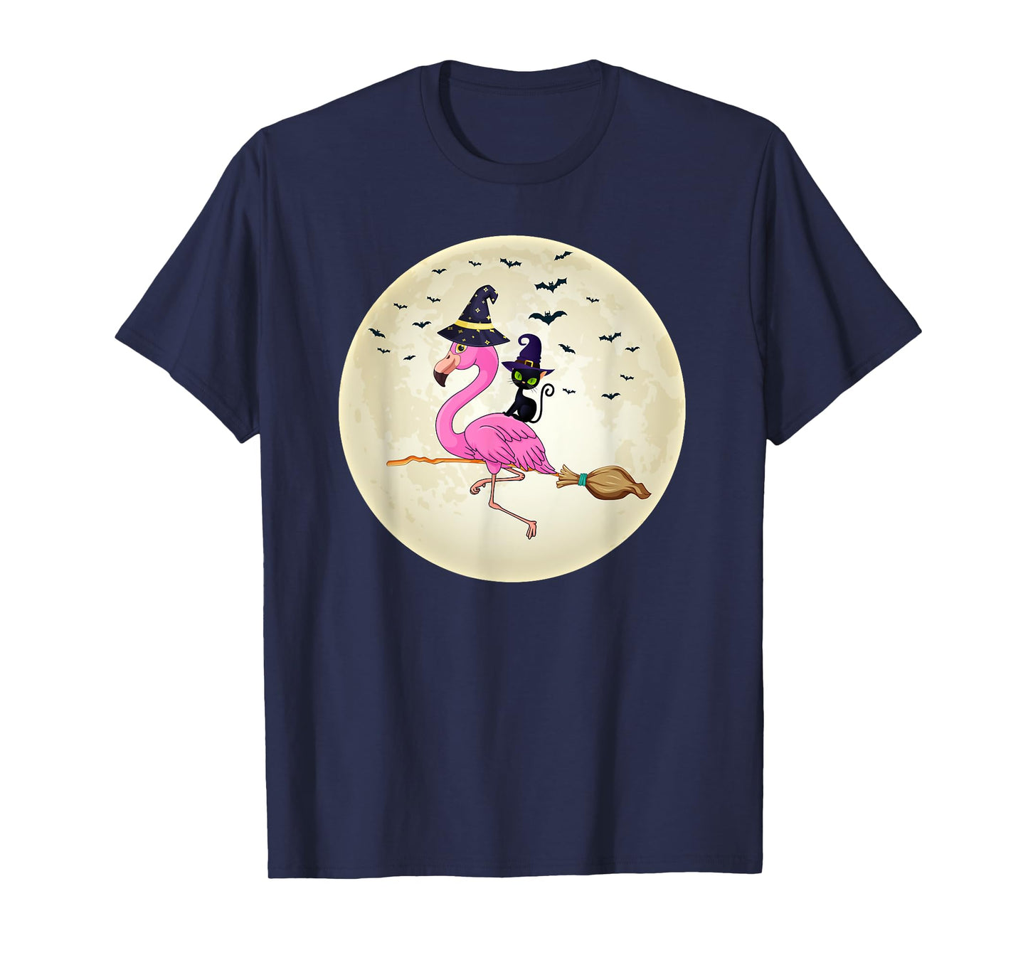 flamingo Halloween Costume Flamingo cat Halloween Men Women Kids T-Shirt