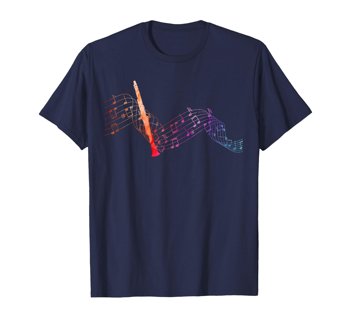 Colourful Clarinet Sheet Music with Clarinet T-Shirt
