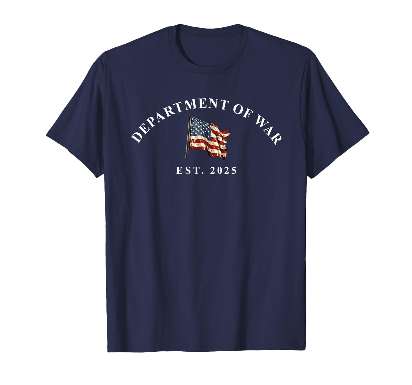 Department of War Established 2025 Re-Established USA Flag T-Shirt
