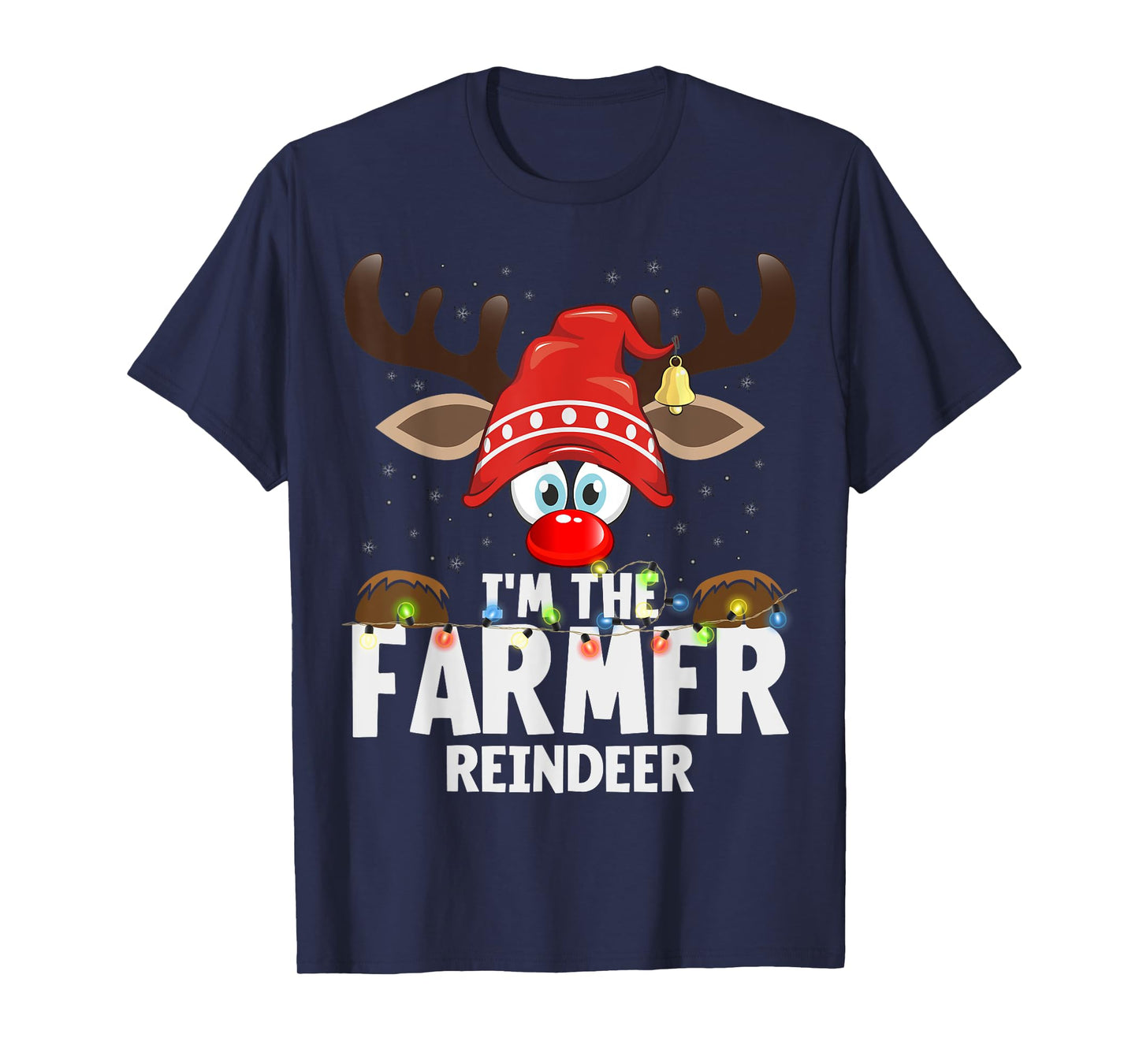 Christmas Matching I'm The Farmer Reindeer T-Shirt