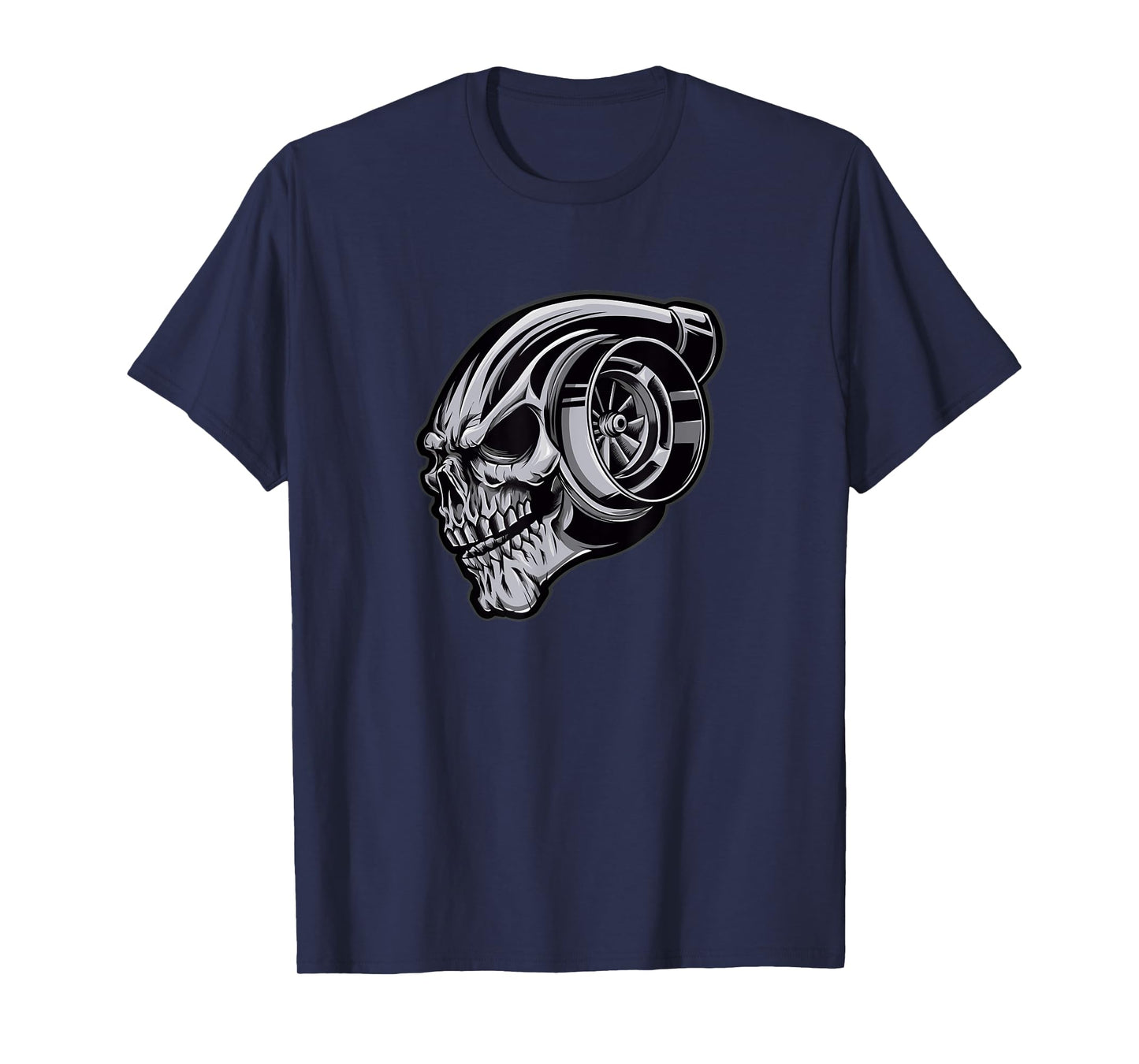 Chrome Turbocharger Skull Shirt T-Shirt
