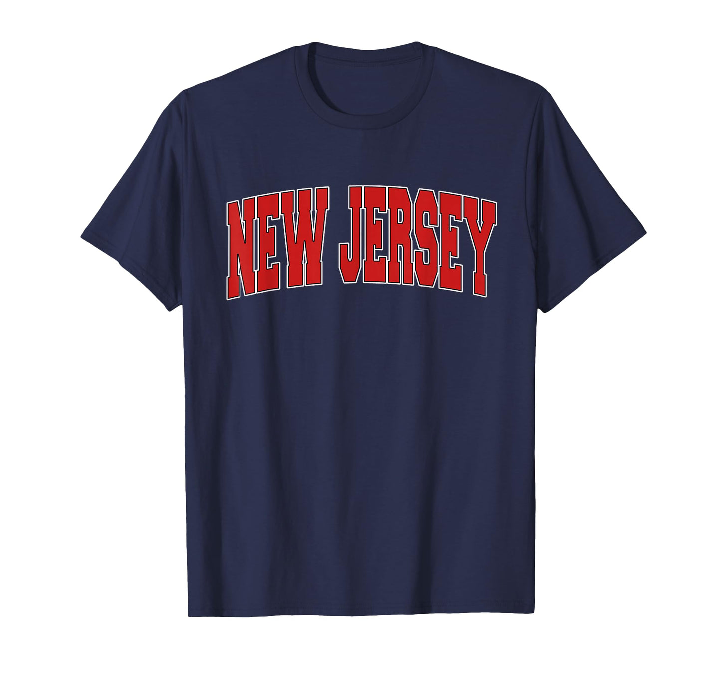 New Jersey USA State NJ Varsity Style Vintage Sports T-Shirt