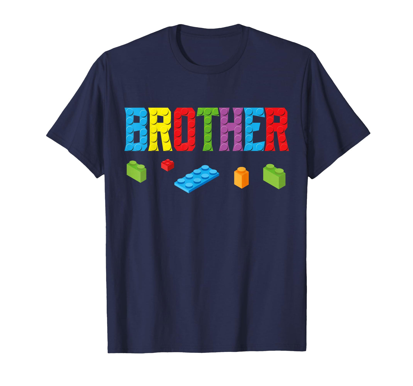 Brother Master Builder Building Bricks Blocks Family Set Men T-Shirt