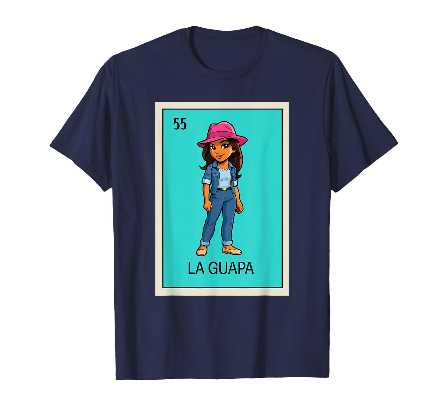 Mexican Lottery Designs Mexican La Guapa Cute Pretty Girl T-Shirt