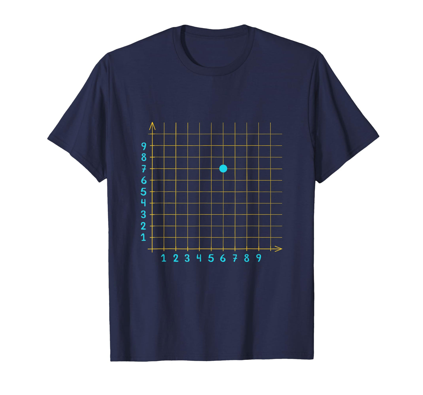 Mathletics Coordinate (6,7) Funny Math Teacher 67 Math Lover T-Shirt