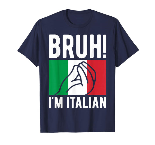 Bruh I'm Italian Funny Italian Festival Italian Boys Kids T-Shirt