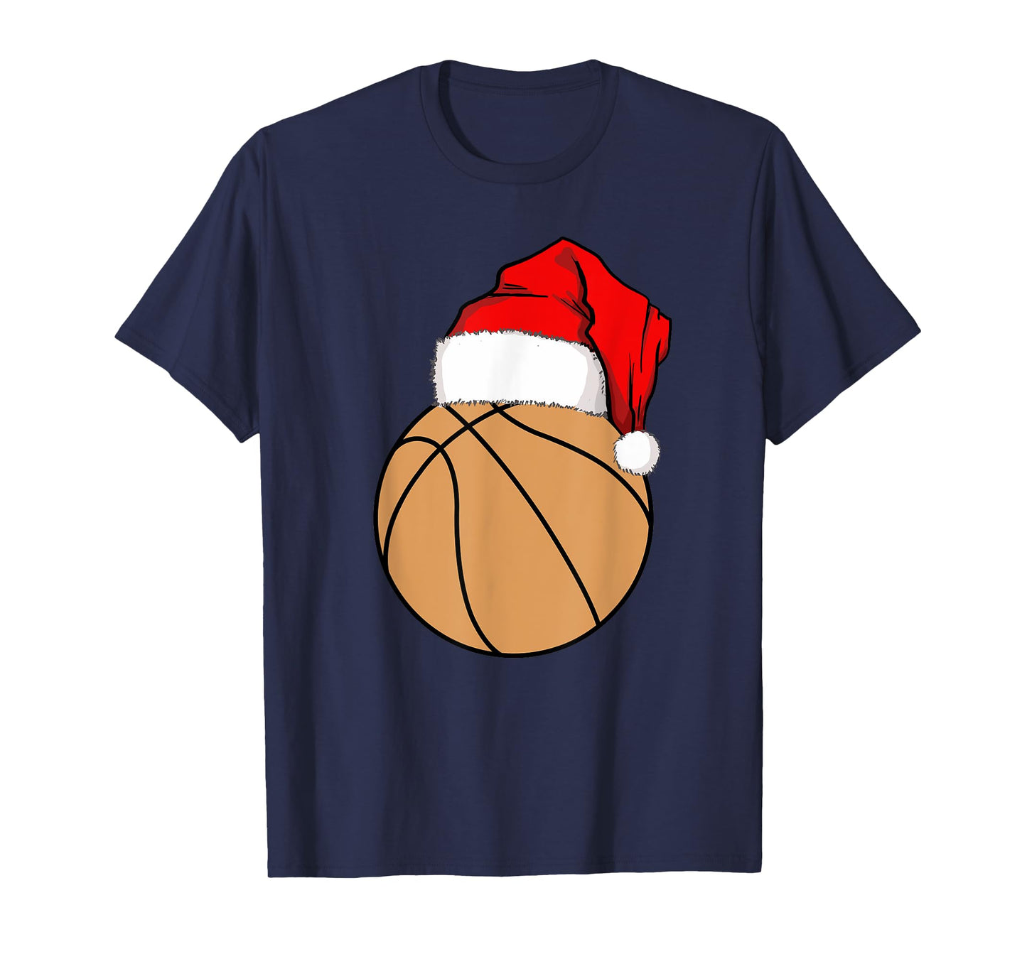 Christmas Basketball Santa T-Shirt