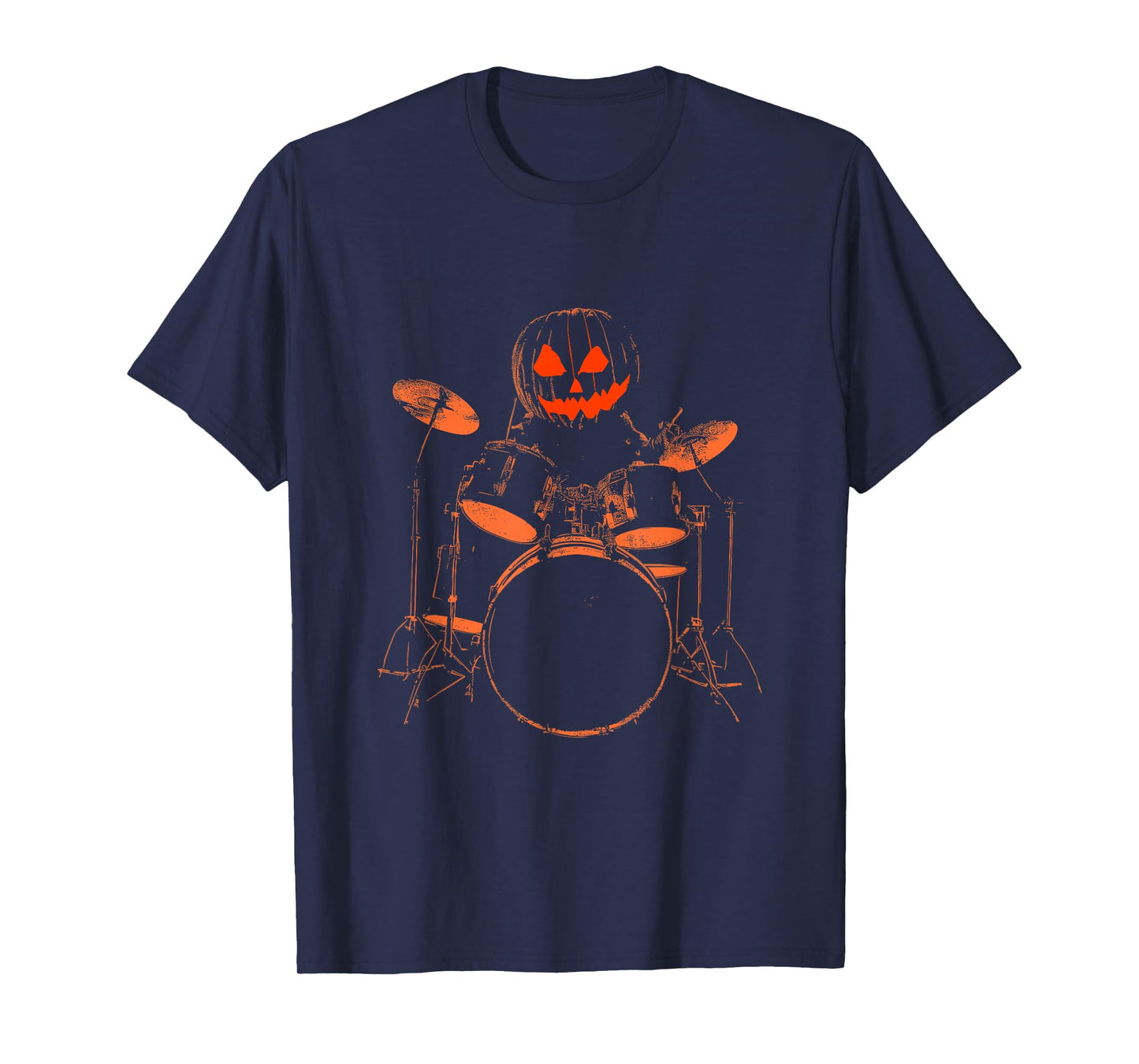 Pumpkin Drummer - Spooky Halloween Drum Set Drums Lover T-Shirt