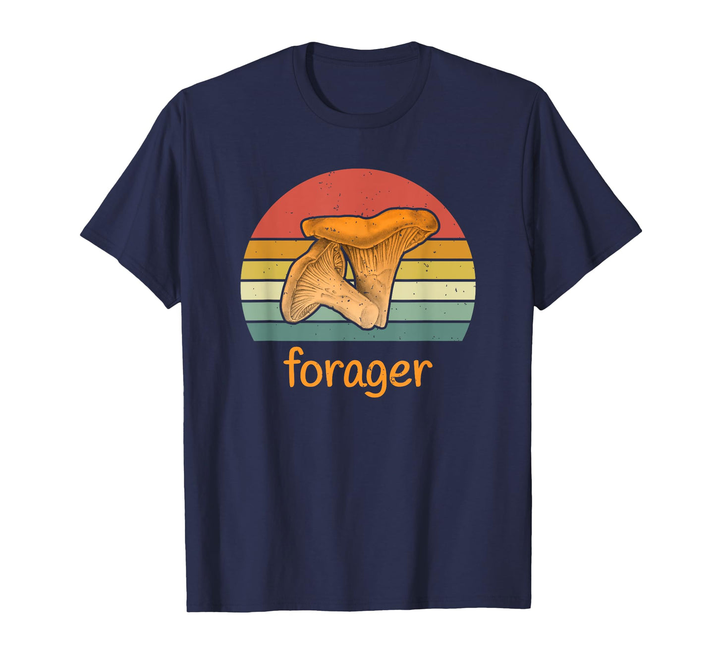Chanterelle Forager - Vintage style Wild Mushroom T-Shirt