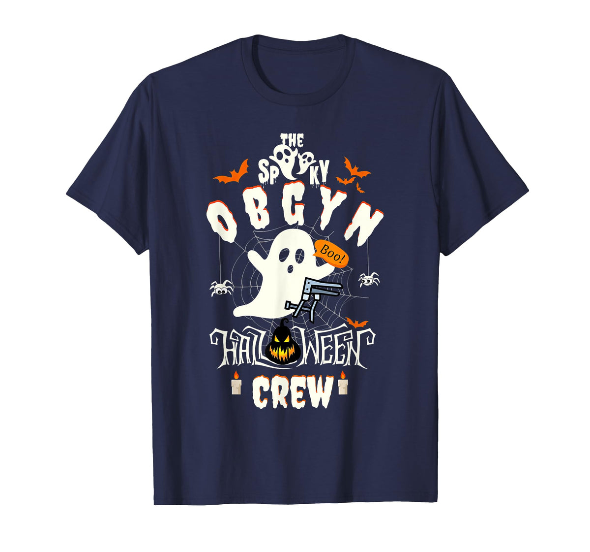 Spooky OBGYN Halloween Crew Gynecology Obstetrics Nurse Fall T-Shirt