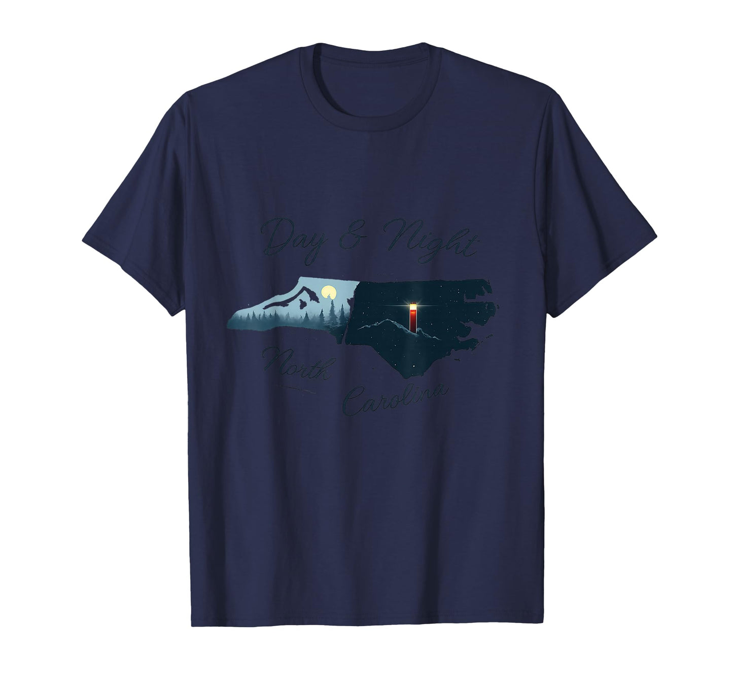 North Carolina Scenic Mountains & Lighthouse Tshirt T-Shirt