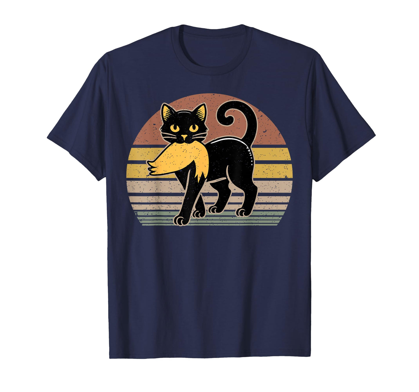 Cat Carrying Trump Hair Funny Cat Ladies For Election 2024 T-Shirt
