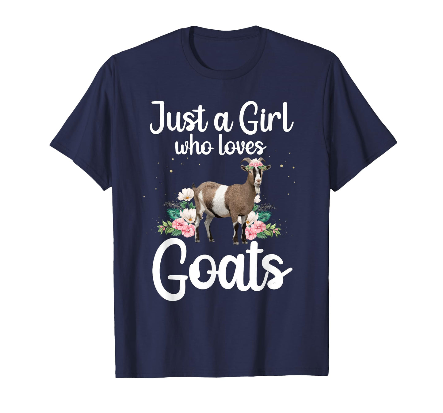 Cool Goat Art For Women Girls Goat Farmer Pygmy Goat Lover T-Shirt