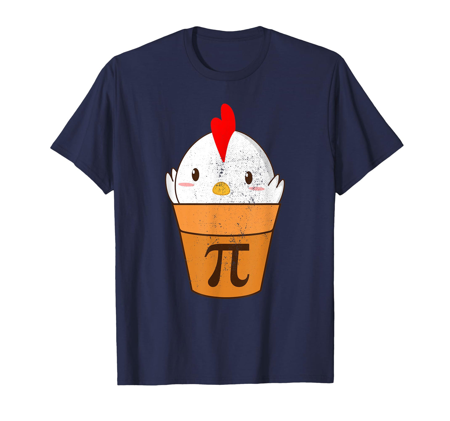 Chicken Pot Pie Funny Pi Day 3.14 March 14th Vintage Pi T-Shirt