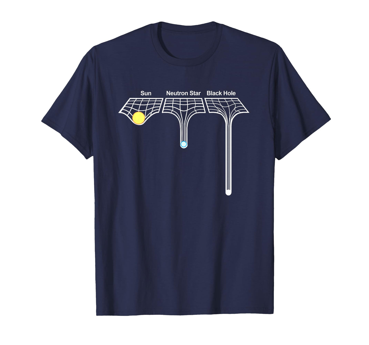 Astrophysics Sun Neutron Star and Black Hole T-Shirt