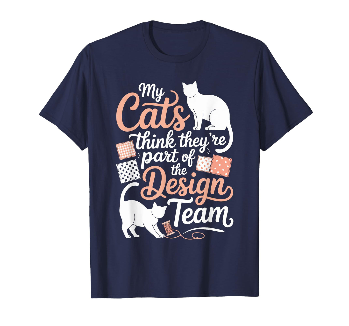 Quilting Humor for Cat Lover Sewing Funny Knitting Quilter T-Shirt