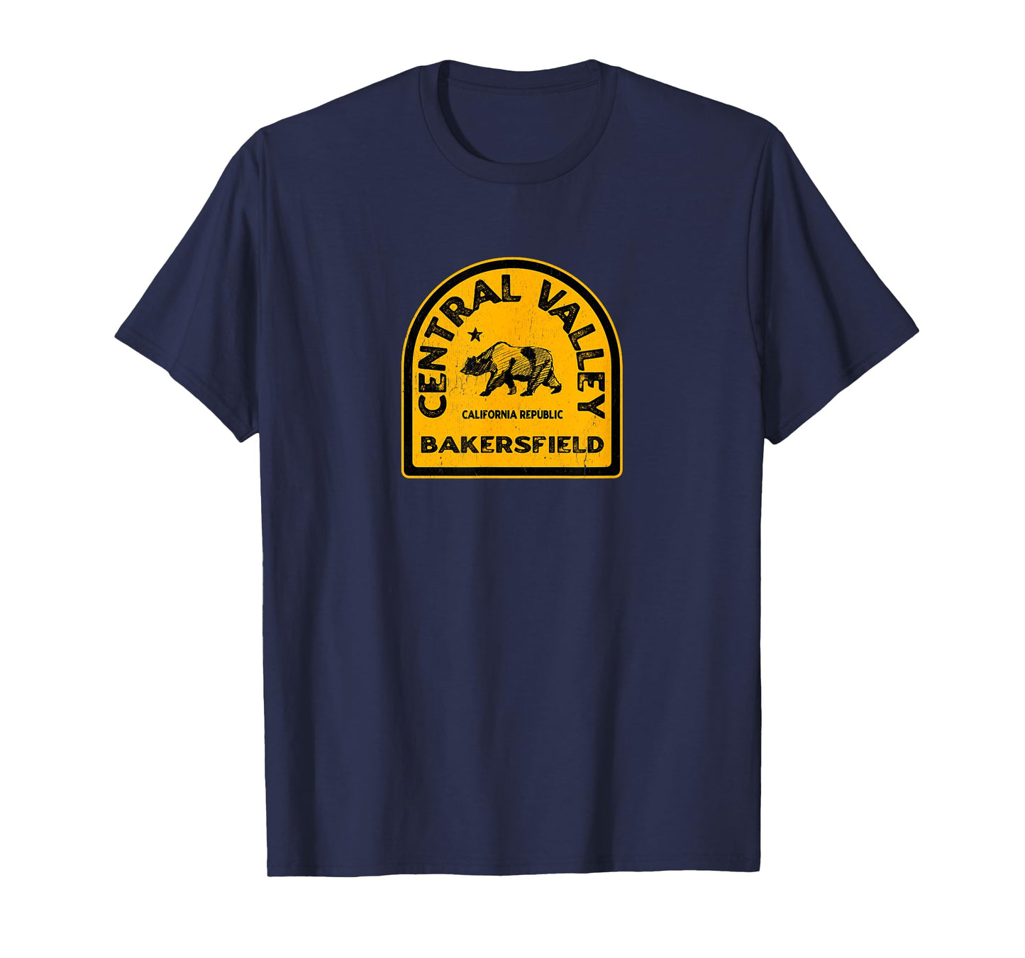 Bakersfield CA Vintage Style Central Valley California T-Shirt