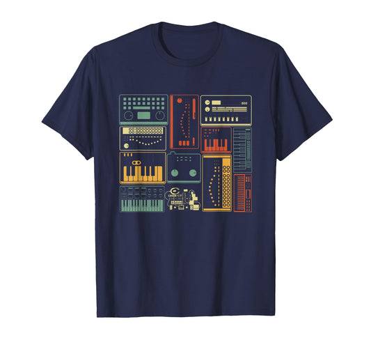 Analog Modular Synthesizer Music Producer Keyboard T-Shirt